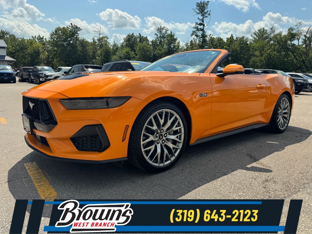 Orange 2026 Ford Mustang Convertible Rear-Wheel Drive Automatic