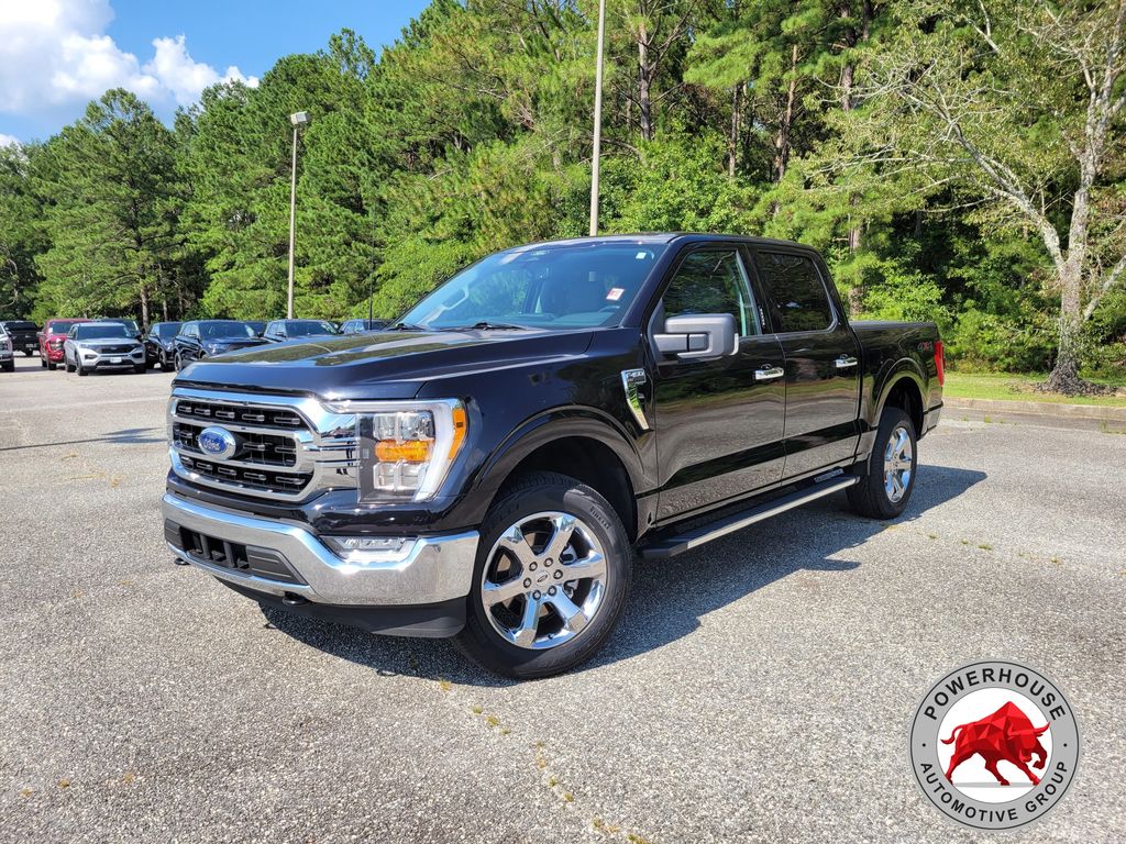 Black Metallic 2022 Ford F-150 Pickup Truck Four-Wheel Drive Automatic