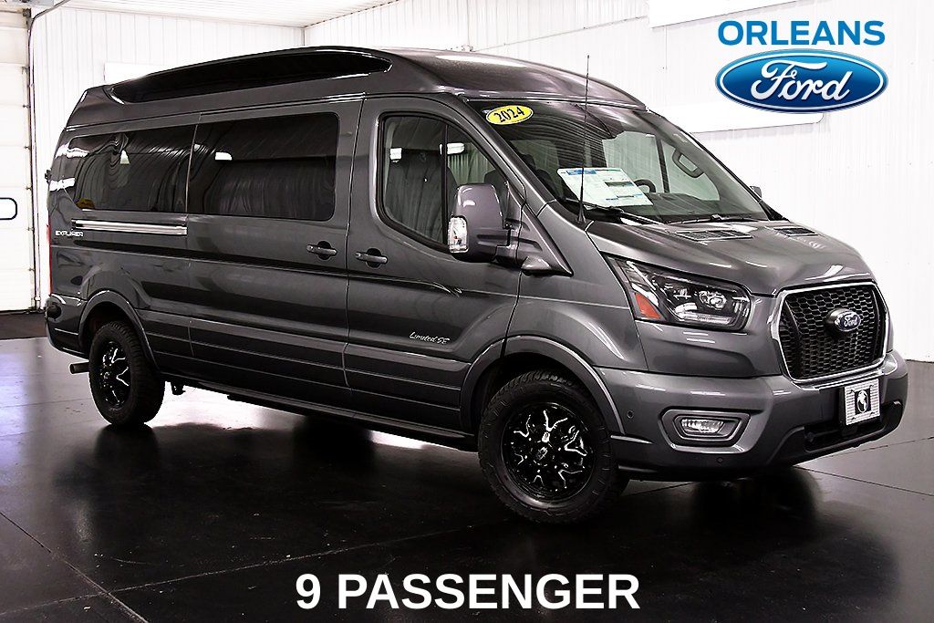 Carbonized Gray Metallic 2024 Ford Transit Cargo Van All-Wheel Drive