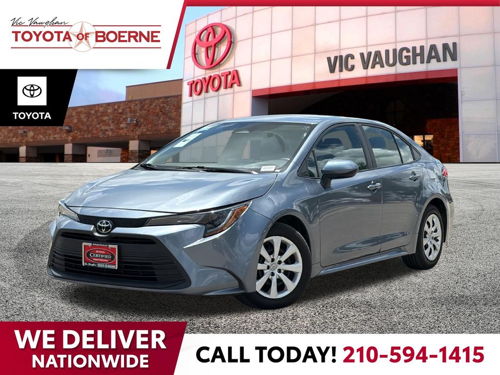Gray 2024 Toyota Corolla LE FWD Sedan Front-Wheel Drive Continuously Variable Transmission
