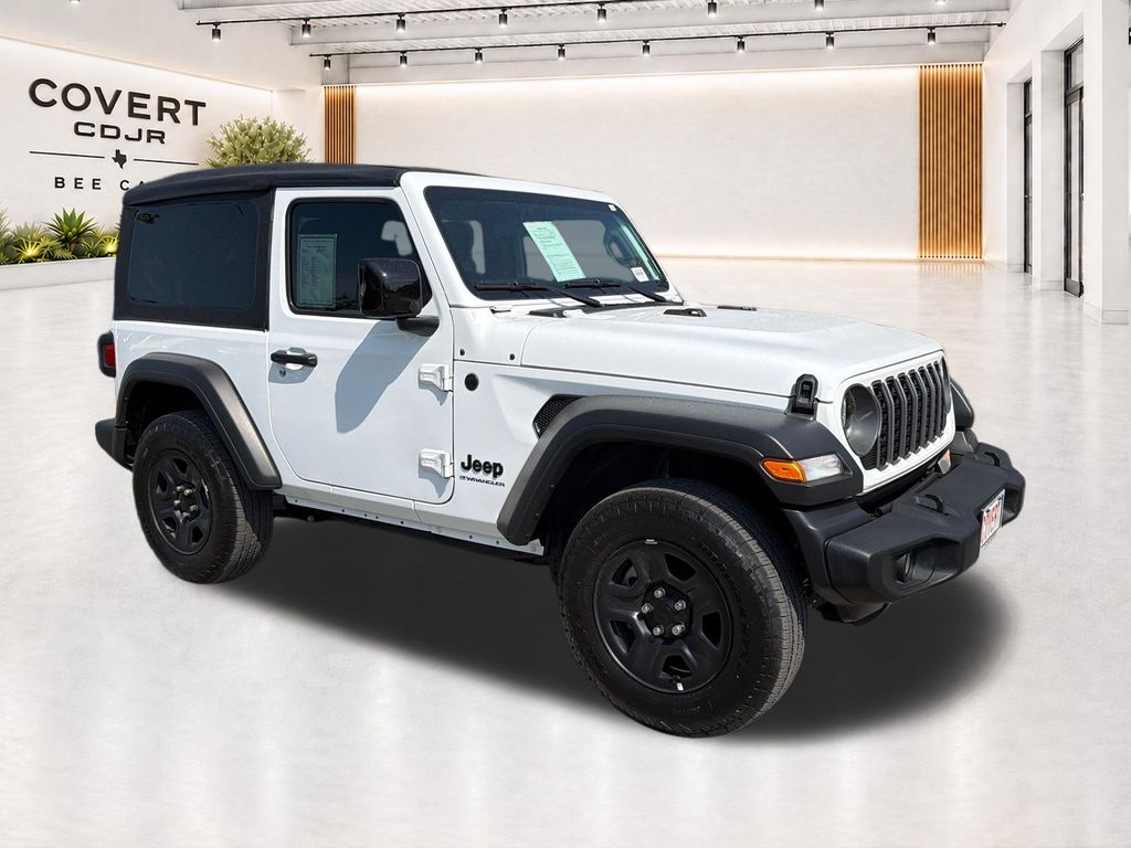 Bright White Clearcoat 2025 Jeep Wrangler SUV / Crossover Four-Wheel Drive 6-Speed Manual