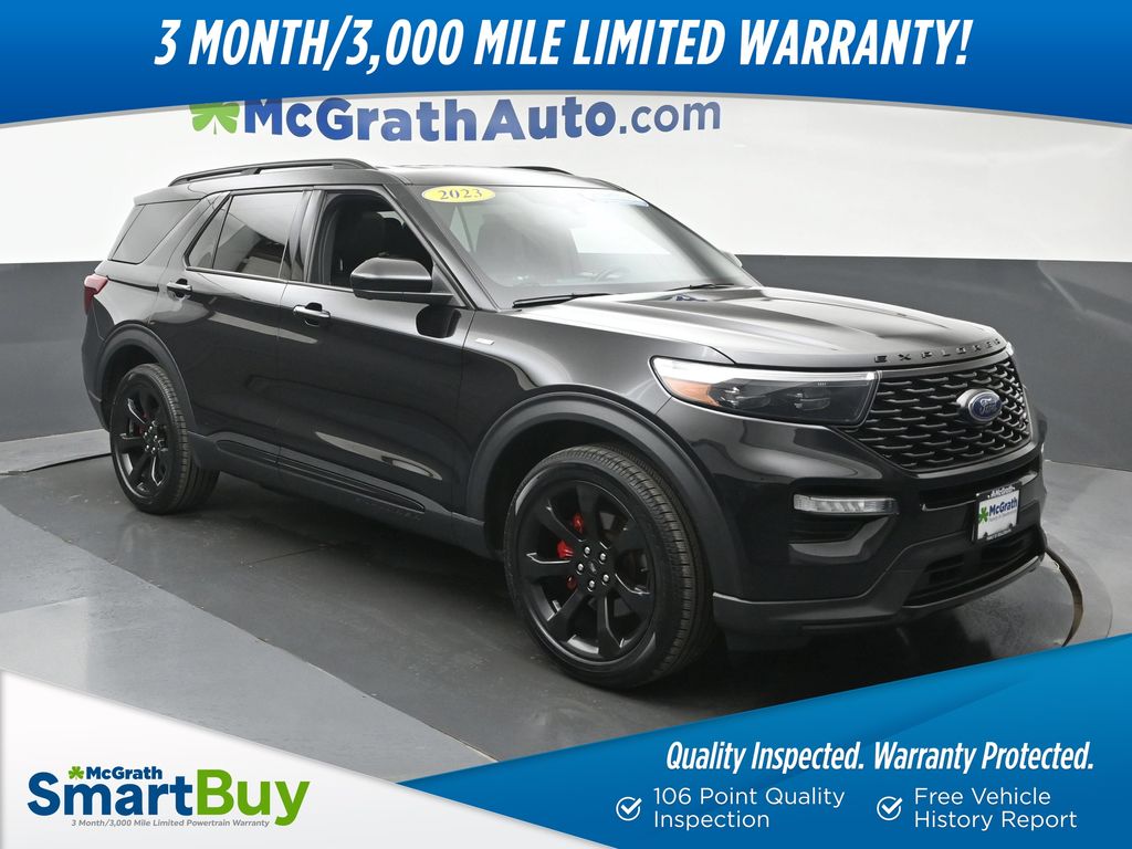 Black Metallic 2023 Ford Explorer SUV / Crossover All-Wheel Drive Automatic