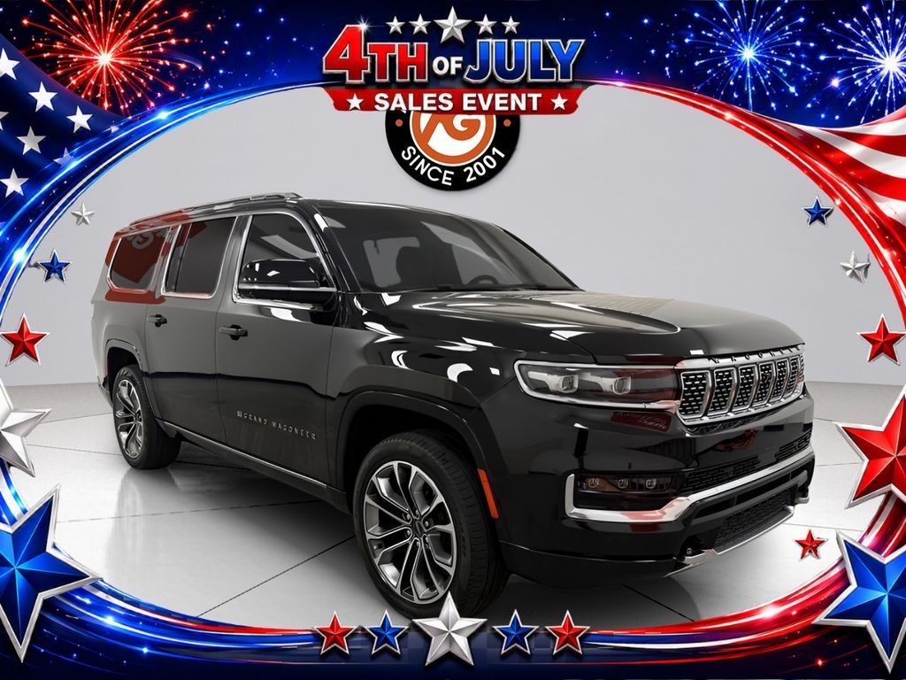 Diamond Black Crystal Pearlcoat 2023 Jeep Grand Wagoneer L SUV / Crossover Four-Wheel Drive 8-Speed Automatic