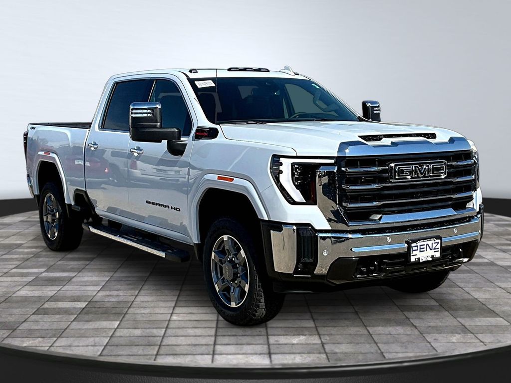 Glacier White Tricoat 2026 GMC Sierra 3500HD Pickup Truck Four-Wheel Drive Automatic