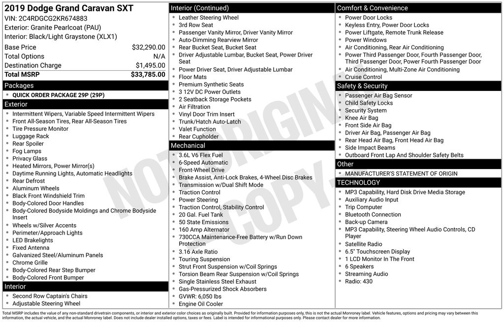 Certified Used 2019 Gray Dodge SXT image 2