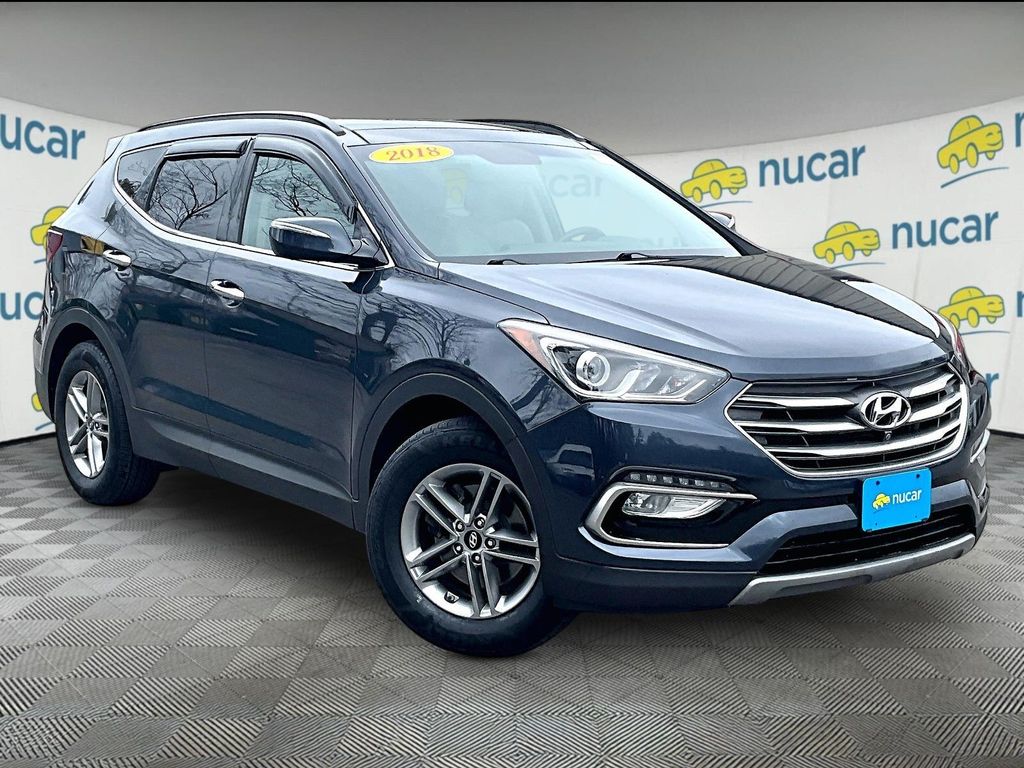 Marlin Blue 2018 Hyundai Santa Fe Sport 2.4L AWD SUV / Crossover All-Wheel Drive 6-Speed Automatic