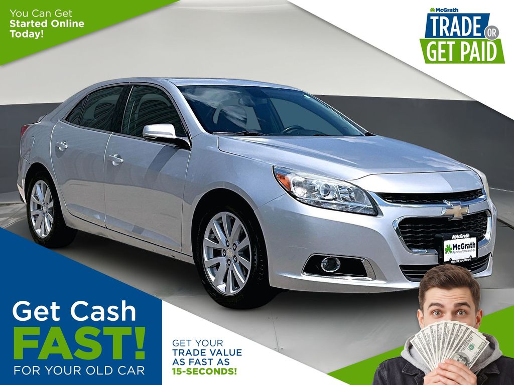 Silver Ice Metallic 2014 Chevrolet Malibu Sedan Front-Wheel Drive 6-Speed Automatic Overdrive