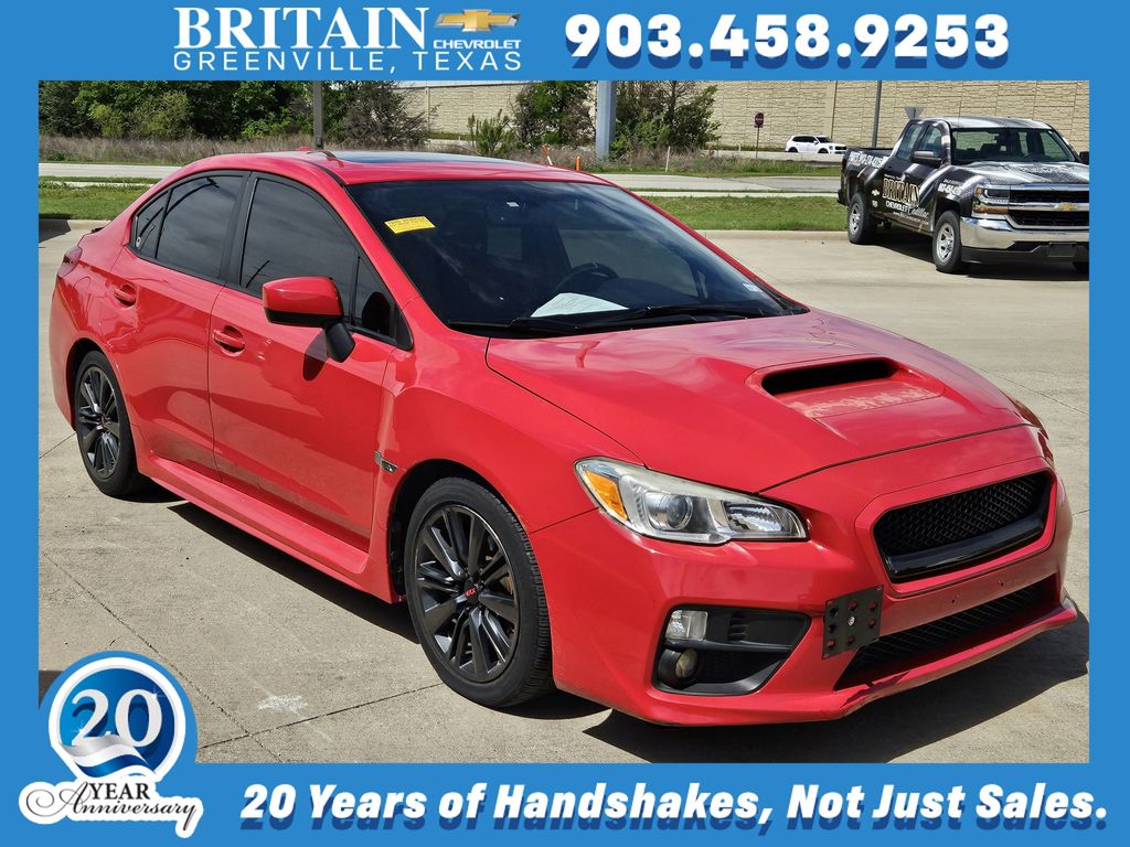 Pure Red 2017 Subaru WRX Premium Sedan All-Wheel Drive Continuously Variable Transmission