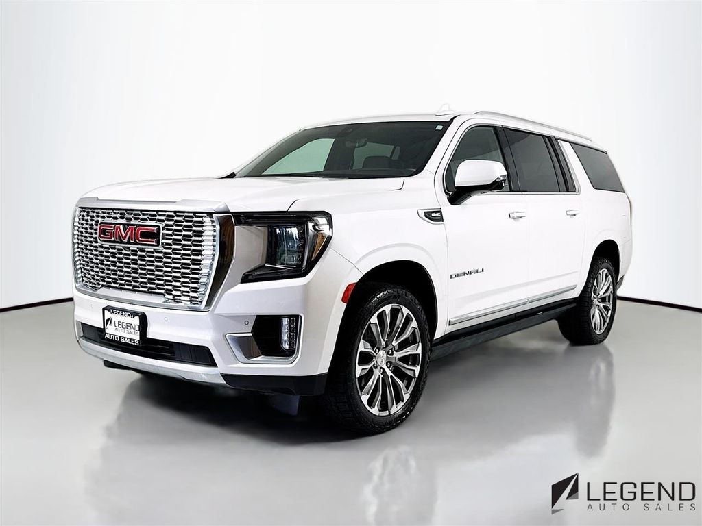 White Frost Tricoat 2021 GMC Yukon XL Denali 4WD SUV / Crossover Four-Wheel Drive