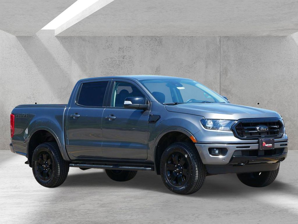 Gray Metallic 2022 Ford Ranger Lariat SuperCrew 4WD Pickup Truck Four-Wheel Drive Automatic