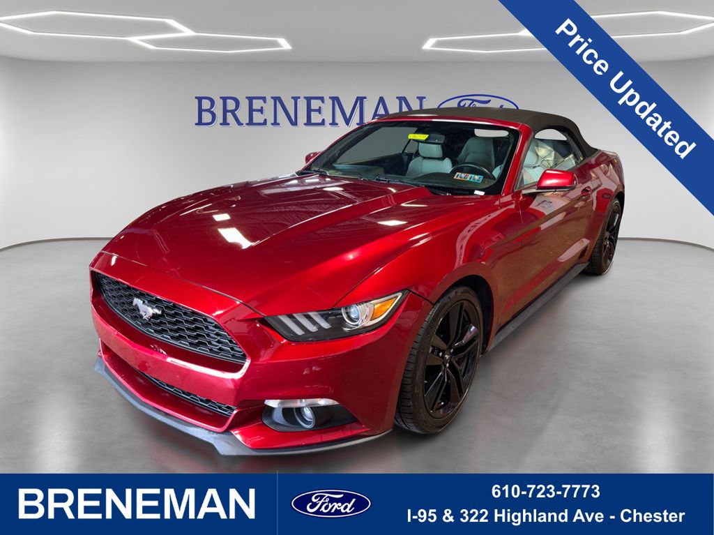 Ruby Red Metallic 2016 Ford Mustang Convertible Rear-Wheel Drive 6-Speed Automatic