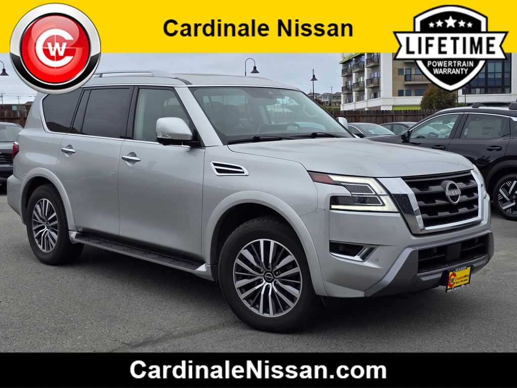 Brilliant Silver Metallic 2024 Nissan Armada SUV / Crossover Four-Wheel Drive 7-Speed Automatic