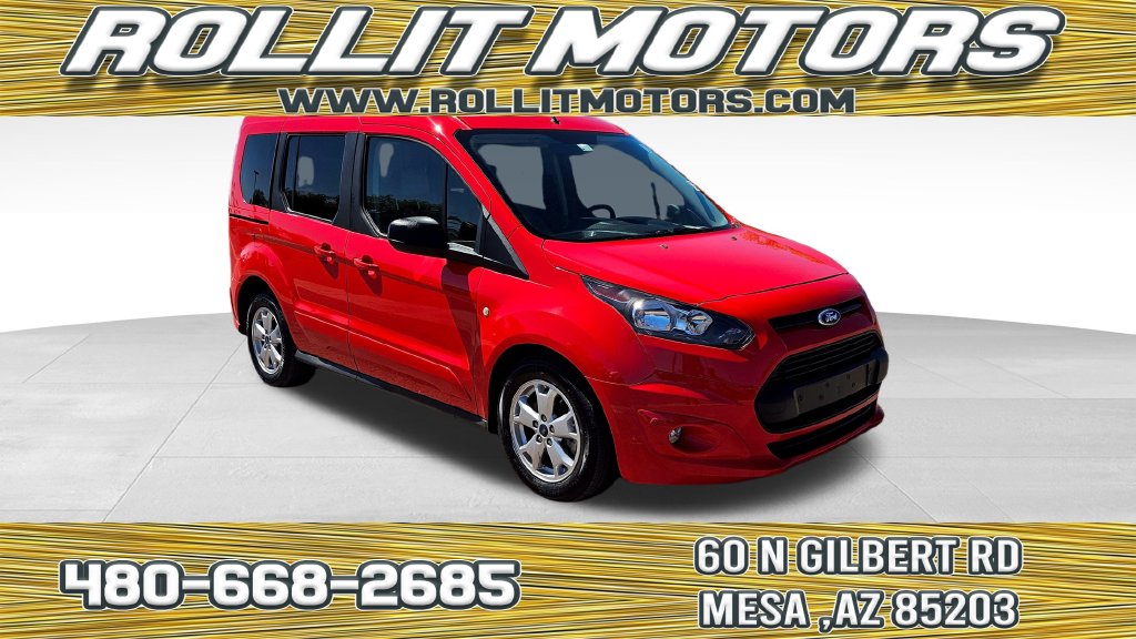 Race Red 2015 Ford Transit Connect Van Front-Wheel Drive 6-Speed Automatic