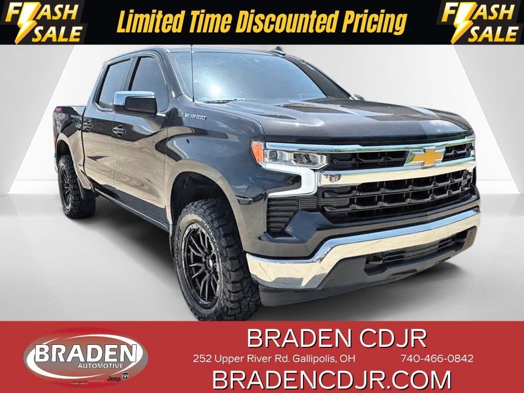 Dark Ash Metallic 2023 Chevrolet Silverado 1500 Pickup Truck Four-Wheel Drive Automatic