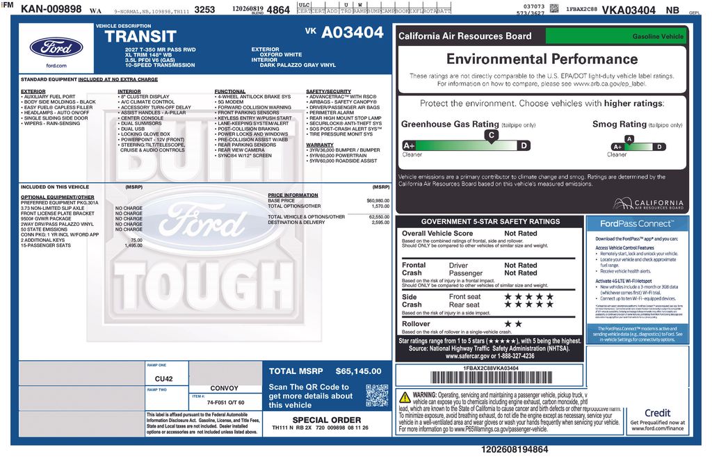 2027 Ford Transit-350 Passenger XL