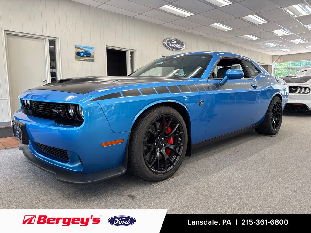 B5 Blue Pearlcoat 2016 Dodge Challenger Coupe Rear-Wheel Drive 8-Speed Automatic