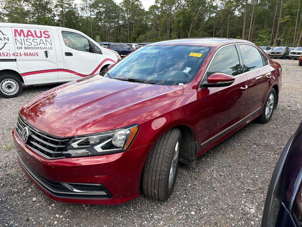 Fortana Red 2017 Volkswagen Passat 1.8T S Sedan Front-Wheel Drive 6-Speed Automatic