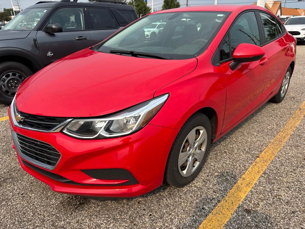 Red Hot 2018 Chevrolet Cruze Sedan Front-Wheel Drive 6-Speed Automatic
