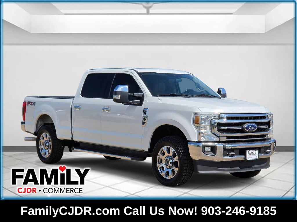 White Metallic 2020 Ford F-250 Super Duty Pickup Truck Four-Wheel Drive Automatic