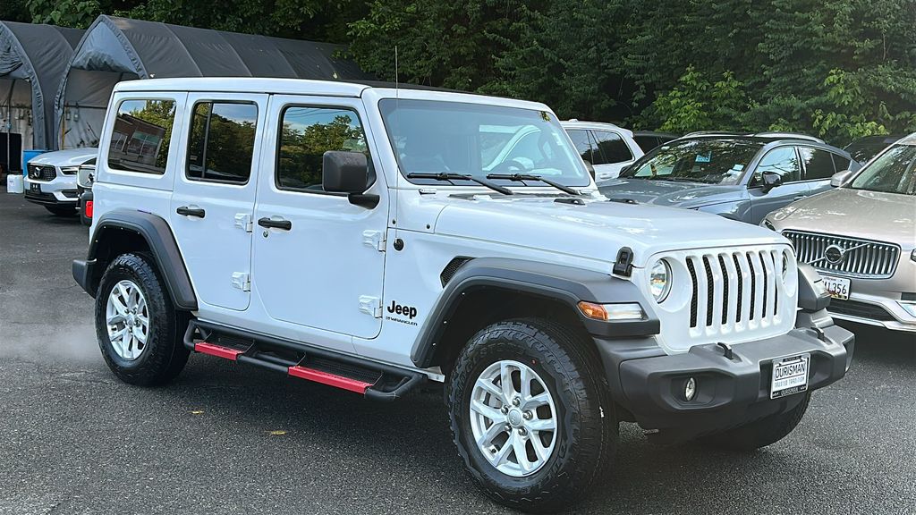 Bright White Clearcoat 2023 Jeep Wrangler Sport S 4-Door 4WD SUV / Crossover Four-Wheel Drive 8-Speed Automatic
