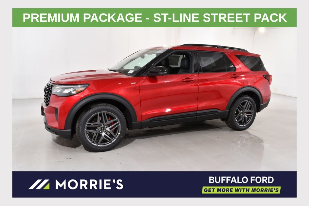 Red Metallic 2026 Ford Explorer SUV / Crossover All-Wheel Drive Automatic