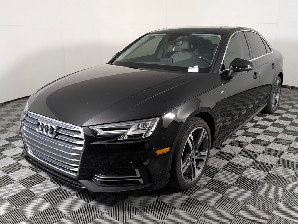 Brilliant Black 2018 Audi A4 2.0 TFSI ultra Premium Plus FWD Sedan Front-Wheel Drive 7-Speed Automatic