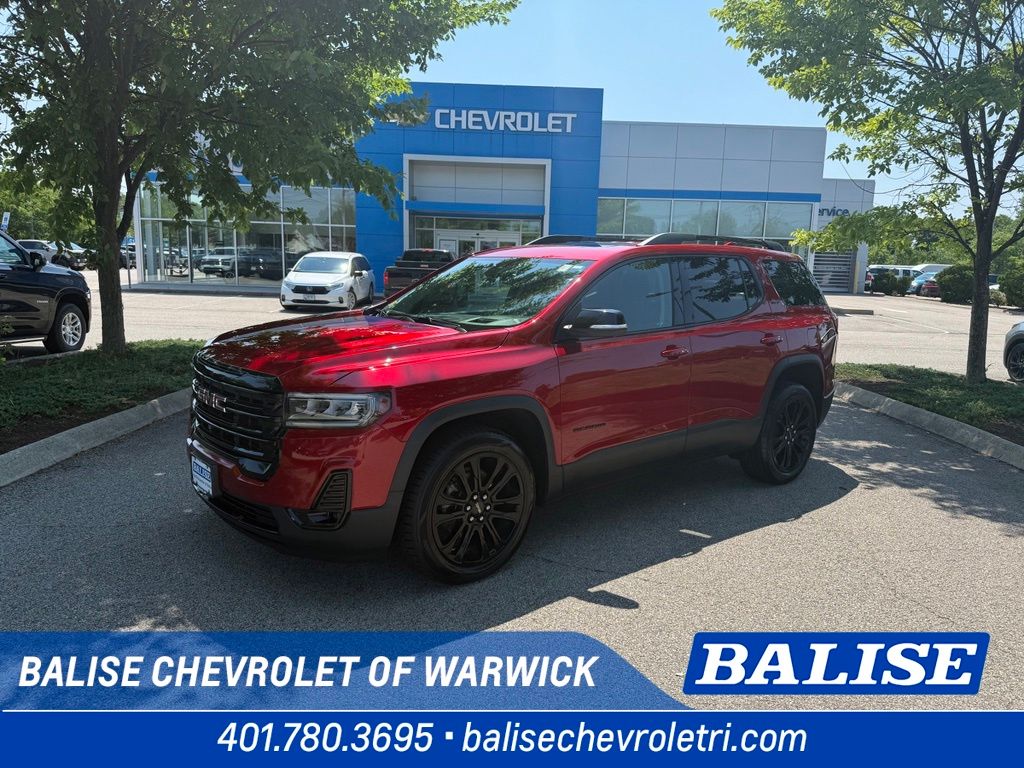Volcanic Red Tintcoat 2023 GMC Acadia SUV / Crossover Four-Wheel Drive 9-Speed Automatic