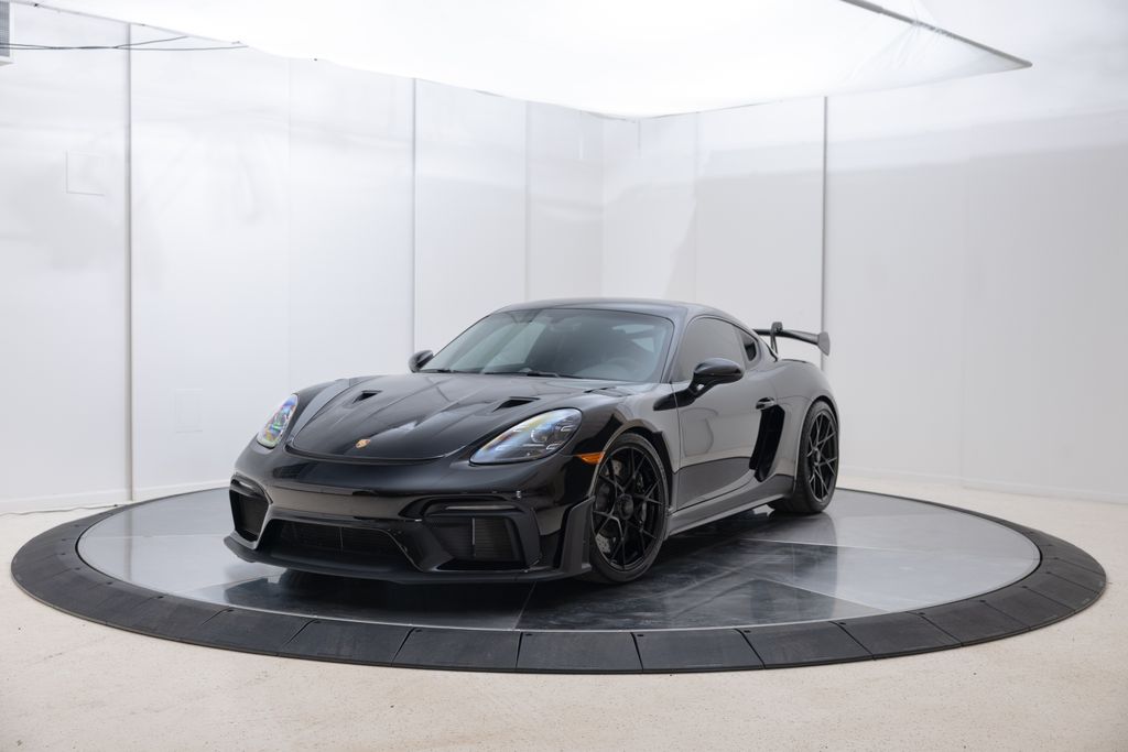 Black 2024 Porsche 718 Cayman GT4 RS RWD Coupe Rear-Wheel Drive 7-Speed Automatic