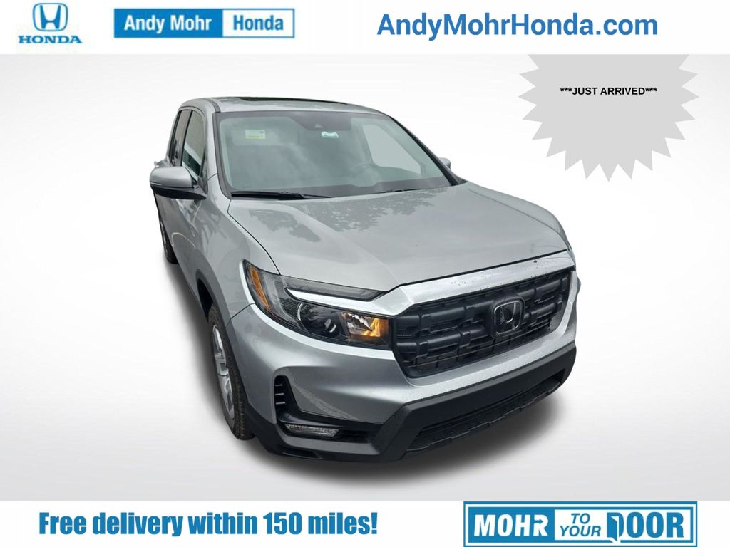 Solar Silver Metallic 2025 Honda Ridgeline Pickup Truck All-Wheel Drive 9-Speed Automatic