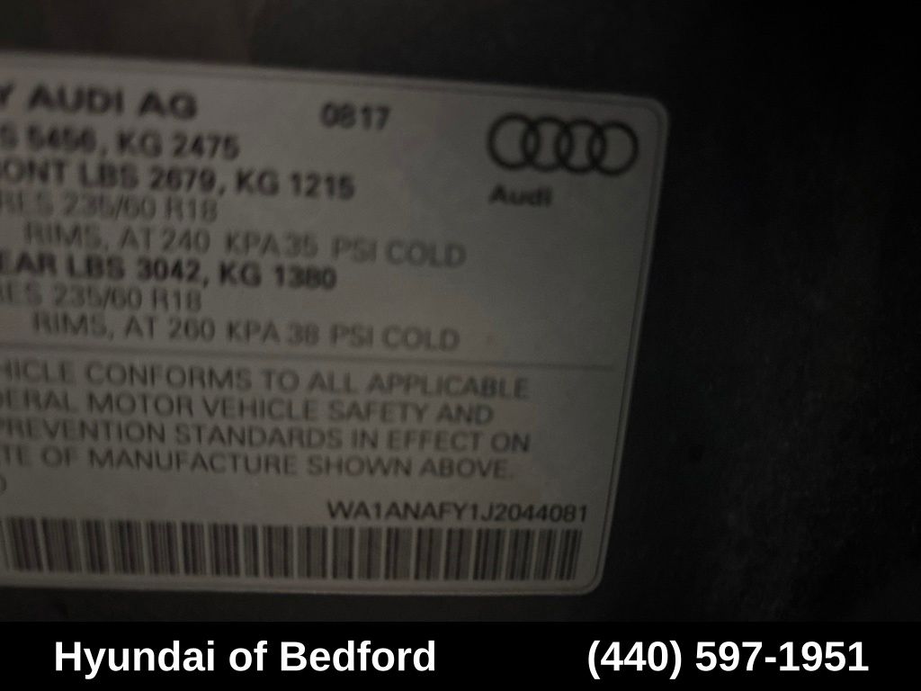 Used 2018 Audi Q5 2.0T Premium For Sale in Bedford, OH