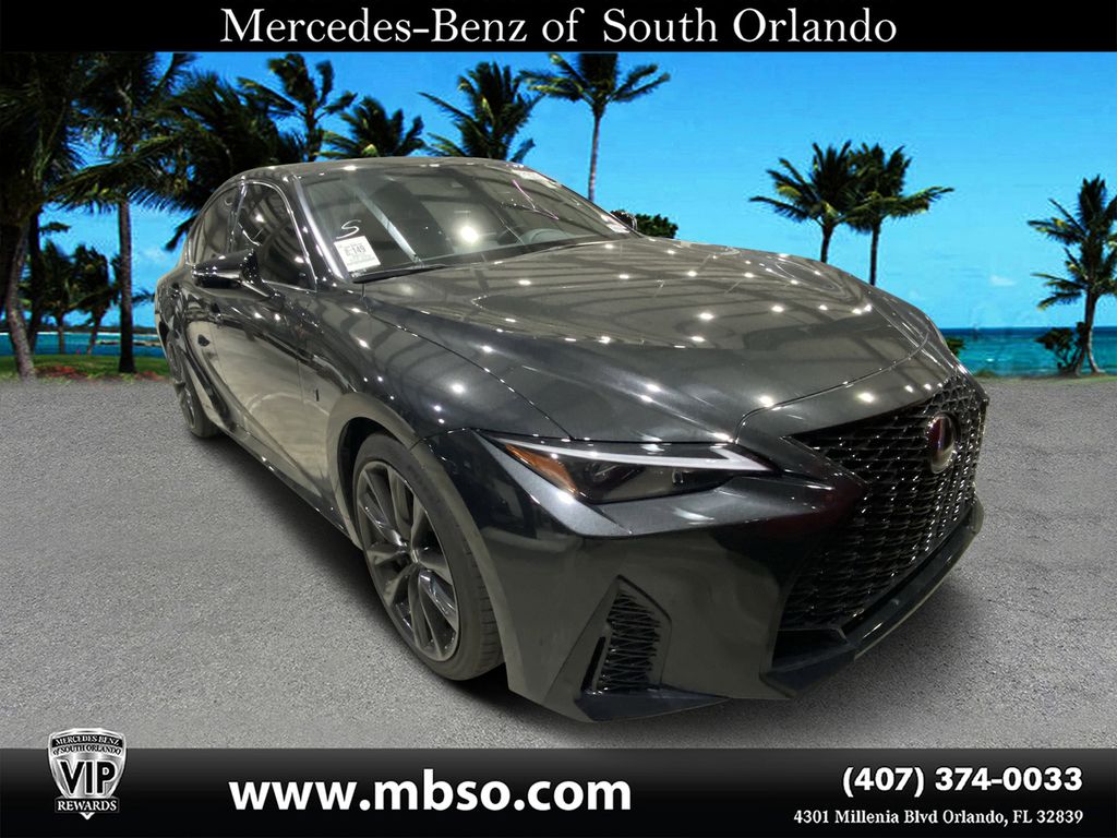 Black (Caviar) 2024 Lexus IS 350 F Sport Design RWD Sedan Rear-Wheel Drive 8-Speed Automatic