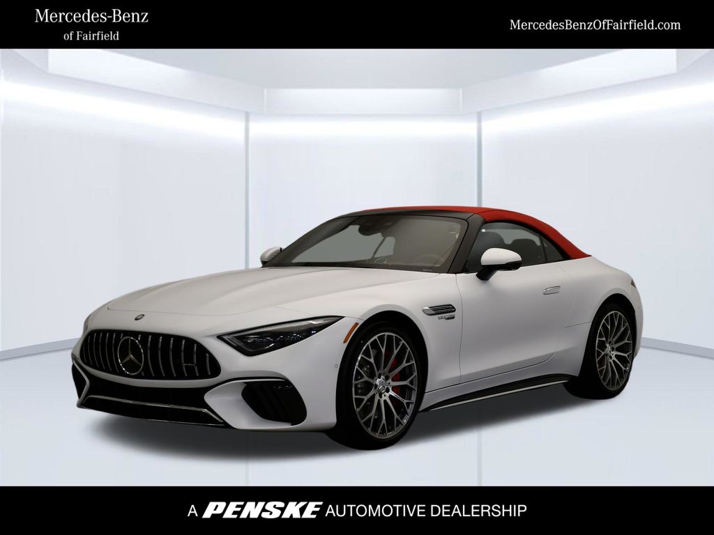 Moonlight White Magno 2026 Mercedes-Benz SL-Class Convertible All-Wheel Drive 9-Speed Automatic