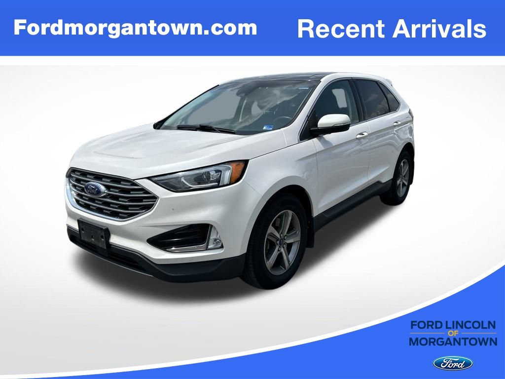 White Platinum Clearcoat Metallic 2019 Ford Edge SUV / Crossover All-Wheel Drive 8-Speed Automatic