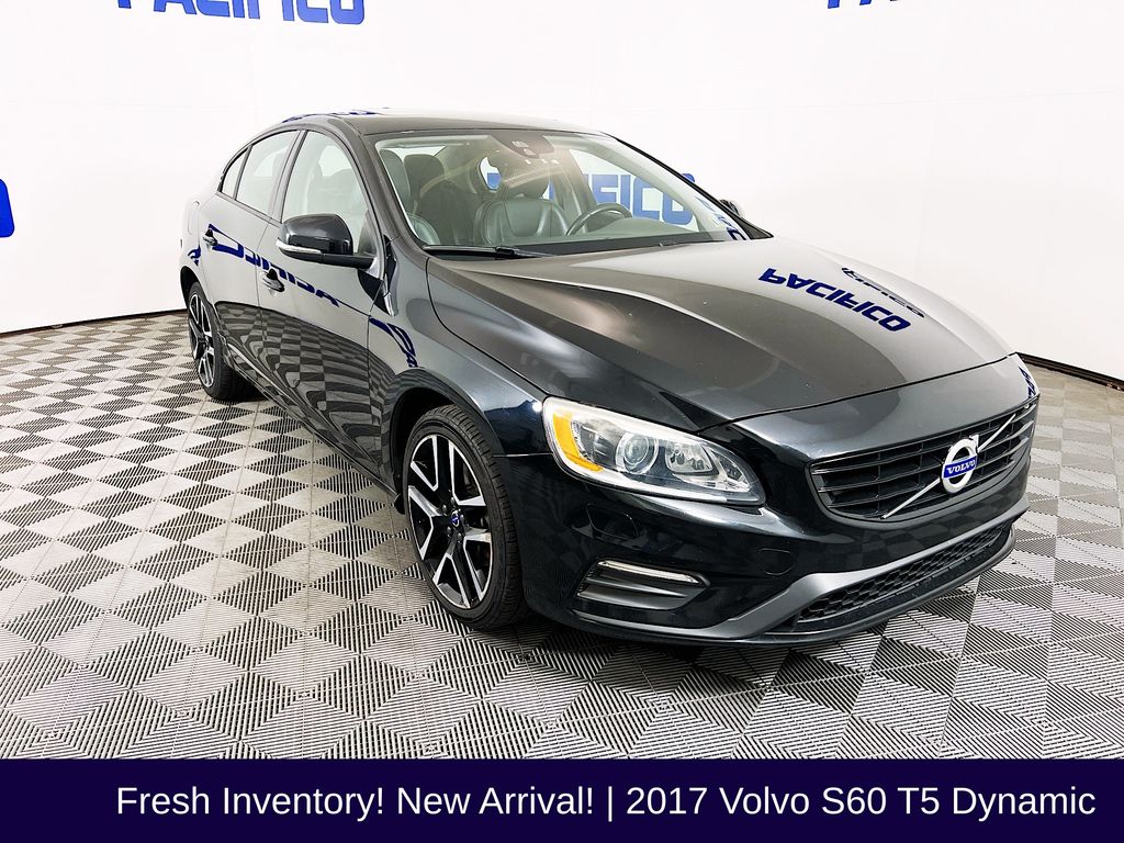 Onyx Black Metallic 2017 Volvo S60 T5 Dynamic Sedan Front-Wheel Drive Automatic