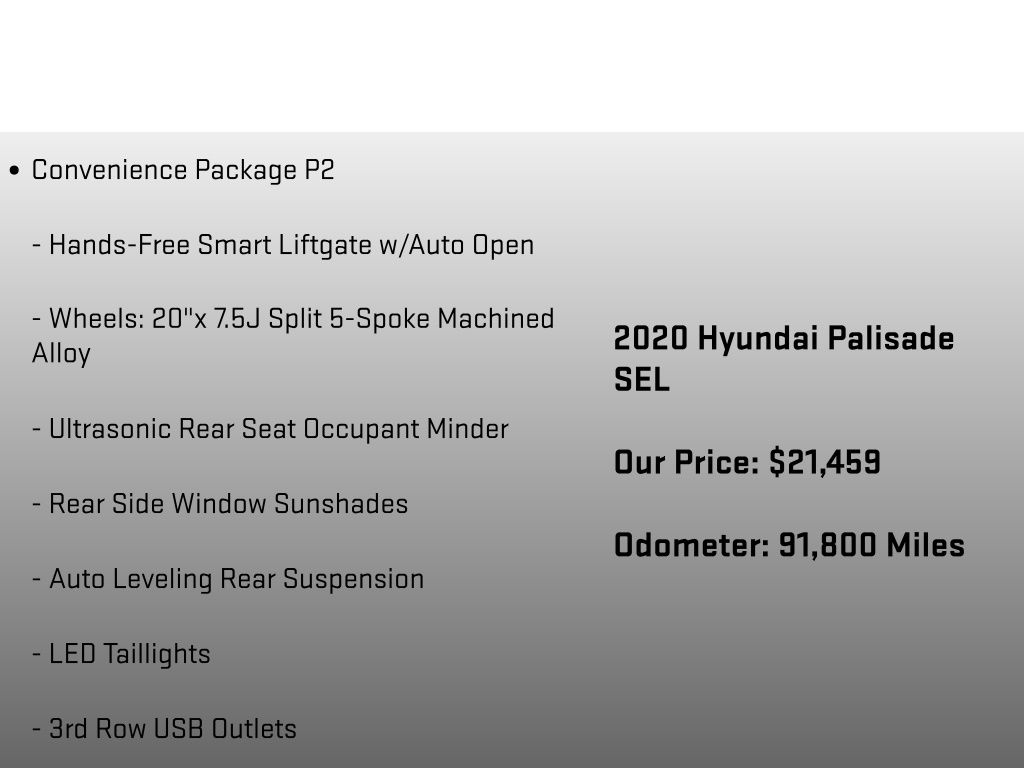 2020 Hyundai Palisade SEL Silver at Luther Ford