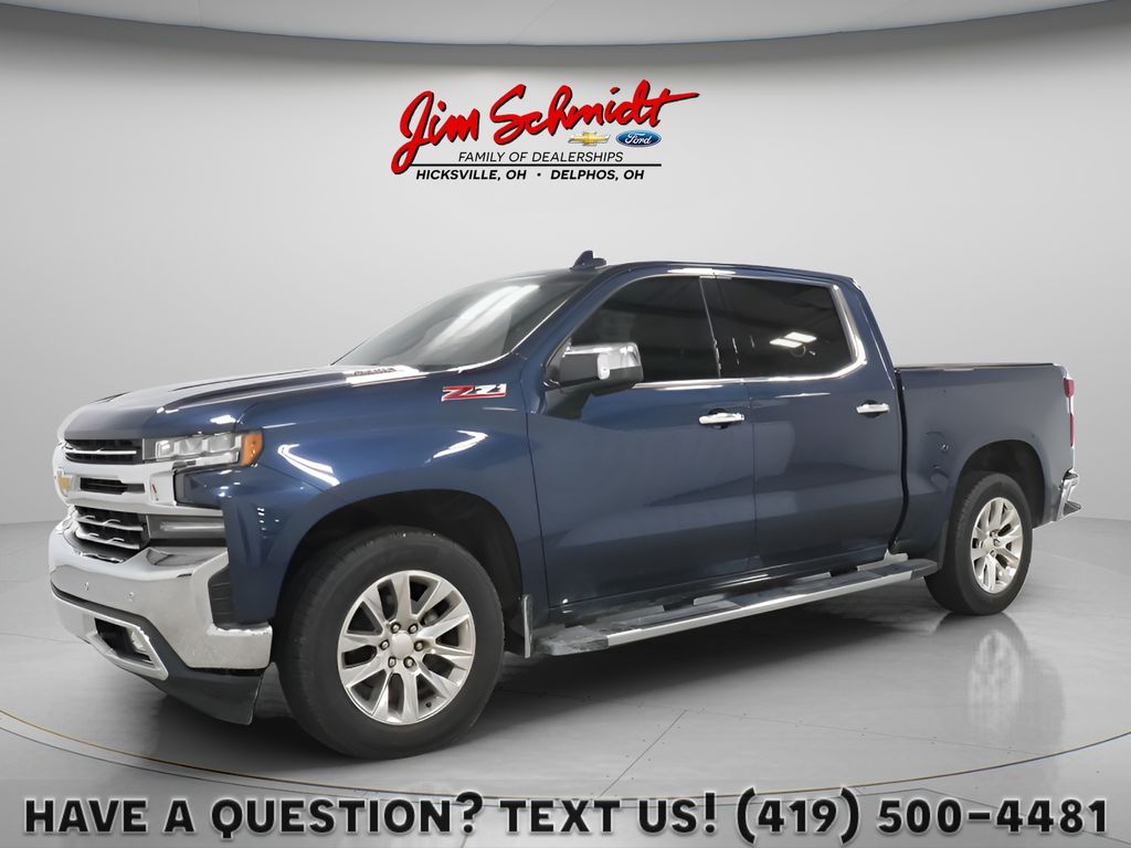 Northsky Blue Metallic 2021 Chevrolet Silverado 1500 Pickup Truck Four-Wheel Drive Automatic