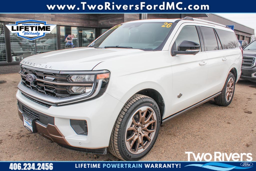 White Metallic 2026 Ford Expedition SUV / Crossover Four-Wheel Drive Automatic