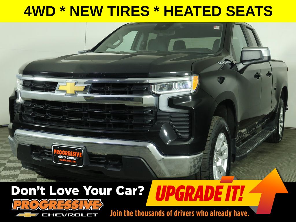 Black 2023 Chevrolet Silverado 1500 Pickup Truck Four-Wheel Drive 8-Speed Automatic