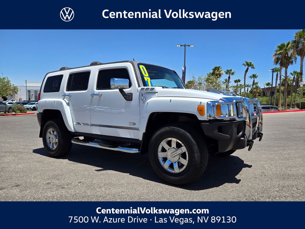 Birch White 2007 Hummer H3 SUV / Crossover 4-Speed Automatic Overdrive