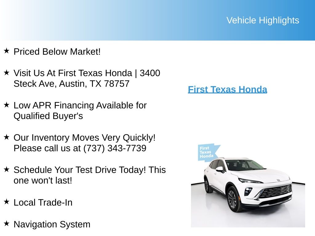 Used Car 2024 Buick Envision  Preferred For Sale Under $25,000 In Austin, Texas