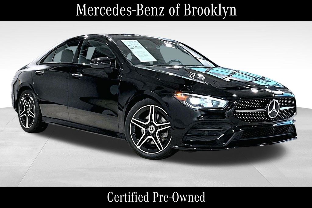 Night Black 2023 Mercedes-Benz CLA Coupe All-Wheel Drive 7-Speed Automatic
