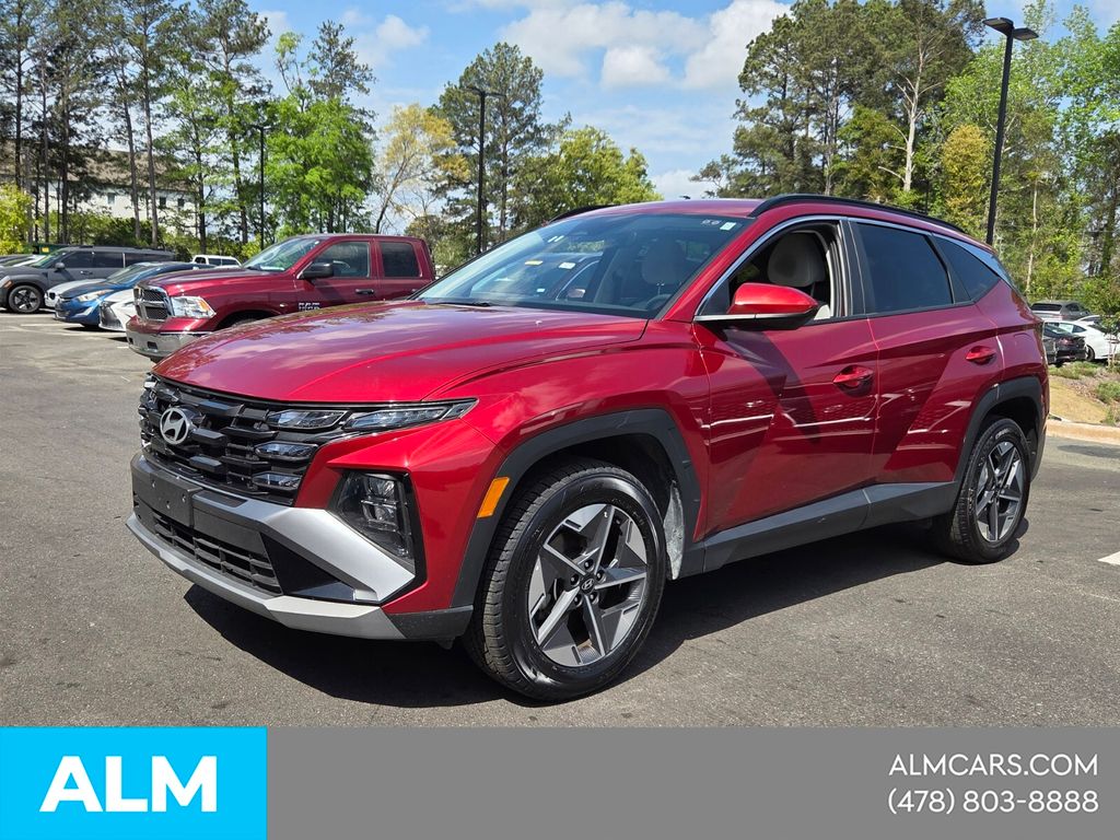 Ultimate Red 2025 Hyundai Tucson SEL AWD SUV / Crossover All-Wheel Drive 8-Speed Automatic