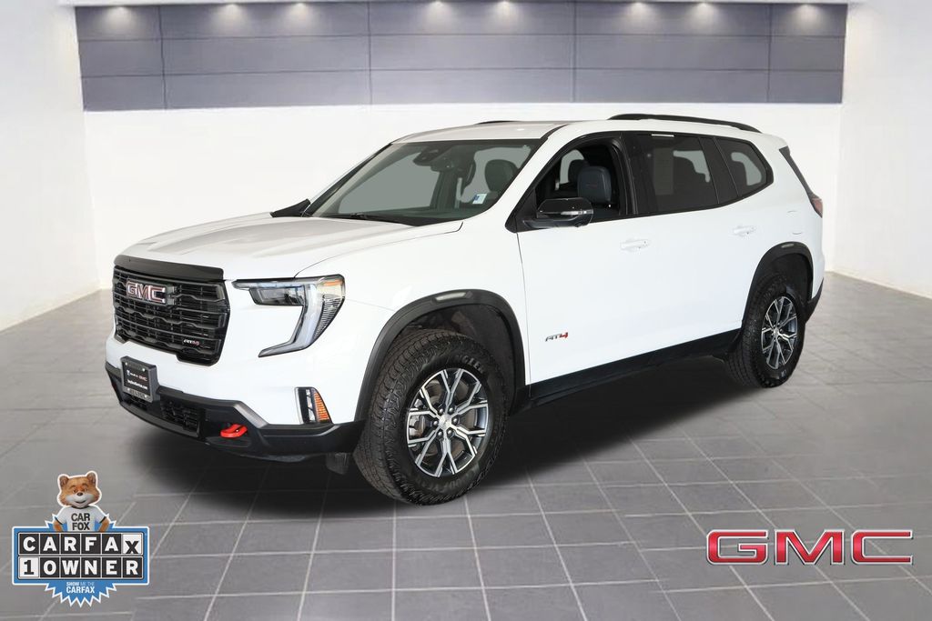 Summit White 2025 GMC Acadia AT4 AWD SUV / Crossover Four-Wheel Drive 8-Speed Automatic