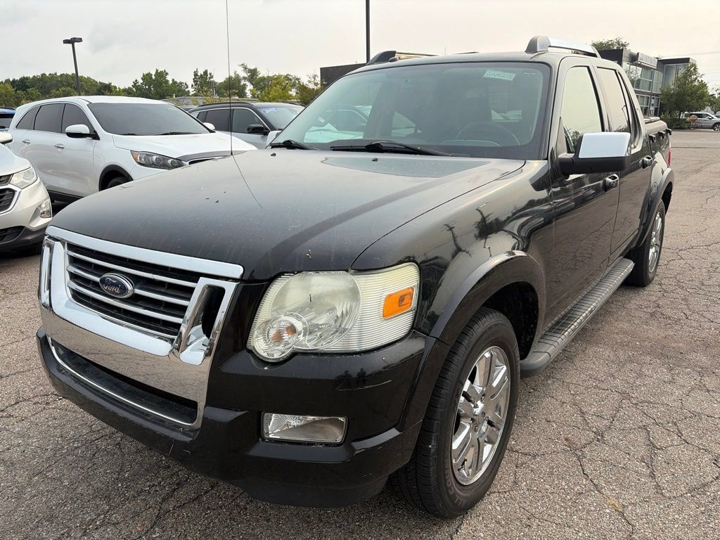 Black 2008 Ford Explorer Sport Trac Pickup Truck Four-Wheel Drive 5-Speed Automatic