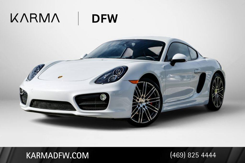 Carrara White Metallic 2015 Porsche Cayman S Coupe Rear-Wheel Drive 7-Speed Automatic
