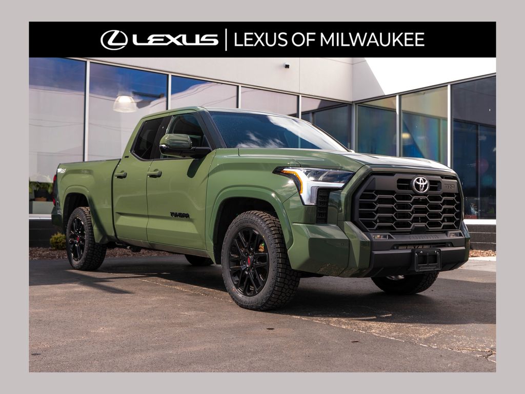 Army Green 2023 Toyota Tundra SR5 Double Cab 4WD Pickup Truck Four-Wheel Drive Automatic