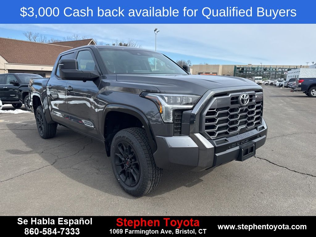 Magnetic Gray 2026 Toyota Tundra Platinum CrewMax Cab 4WD Pickup Truck Four-Wheel Drive Automatic