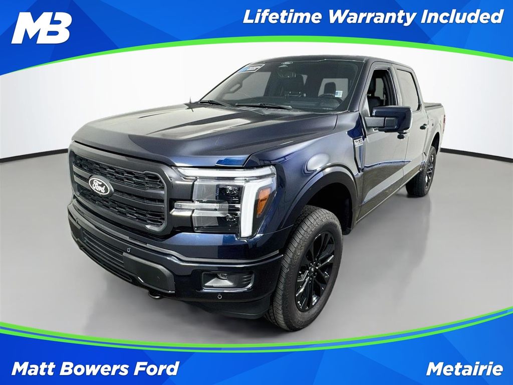 Blue Metallic 2025 Ford F-150 Pickup Truck Four-Wheel Drive Automatic