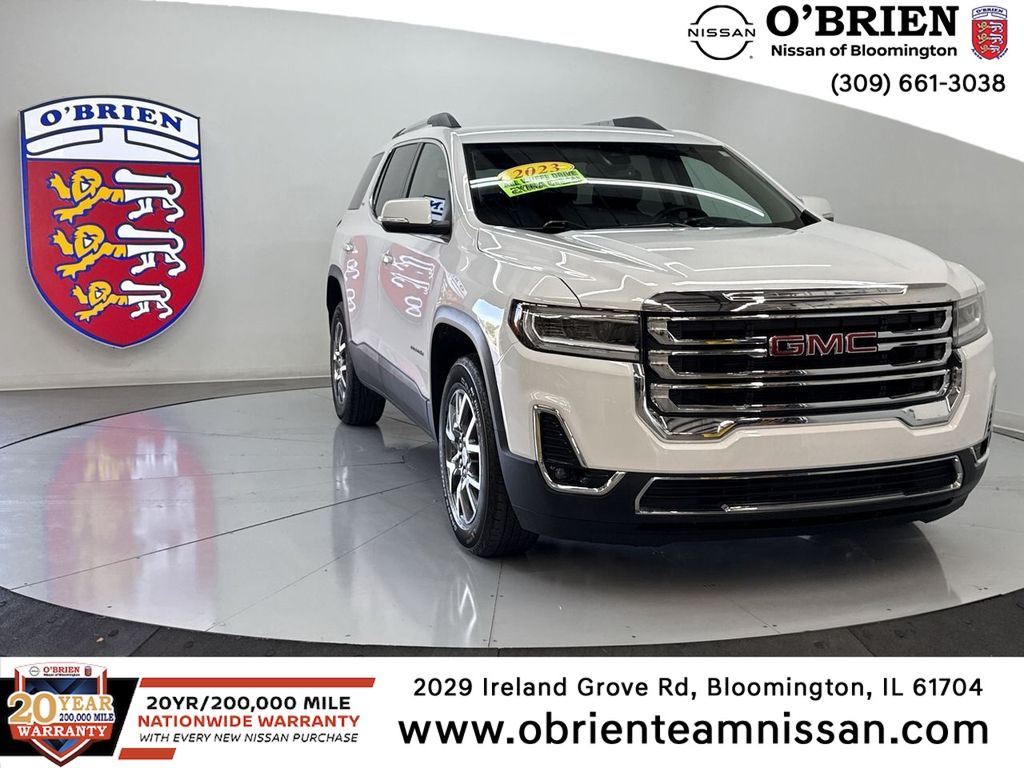 Summit White 2023 GMC Acadia SUV / Crossover Four-Wheel Drive 9-Speed Automatic