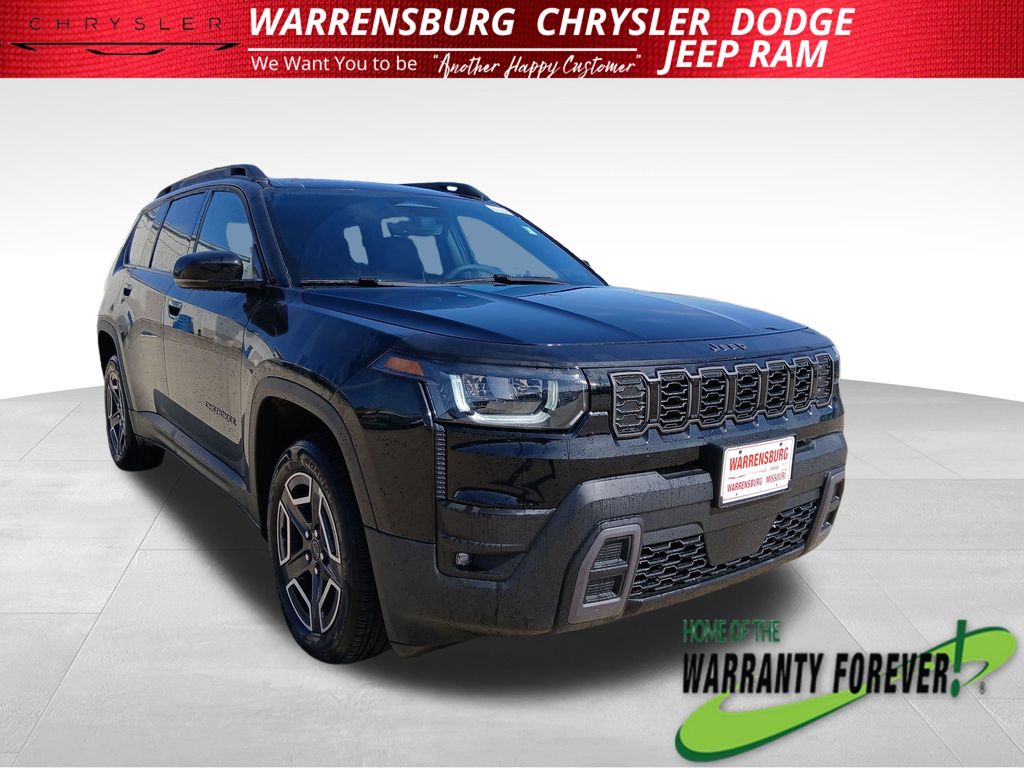 Diamond Black Crystal Pearlcoat 2026 Jeep Cherokee SUV / Crossover Four-Wheel Drive Continuously Variable Transmission